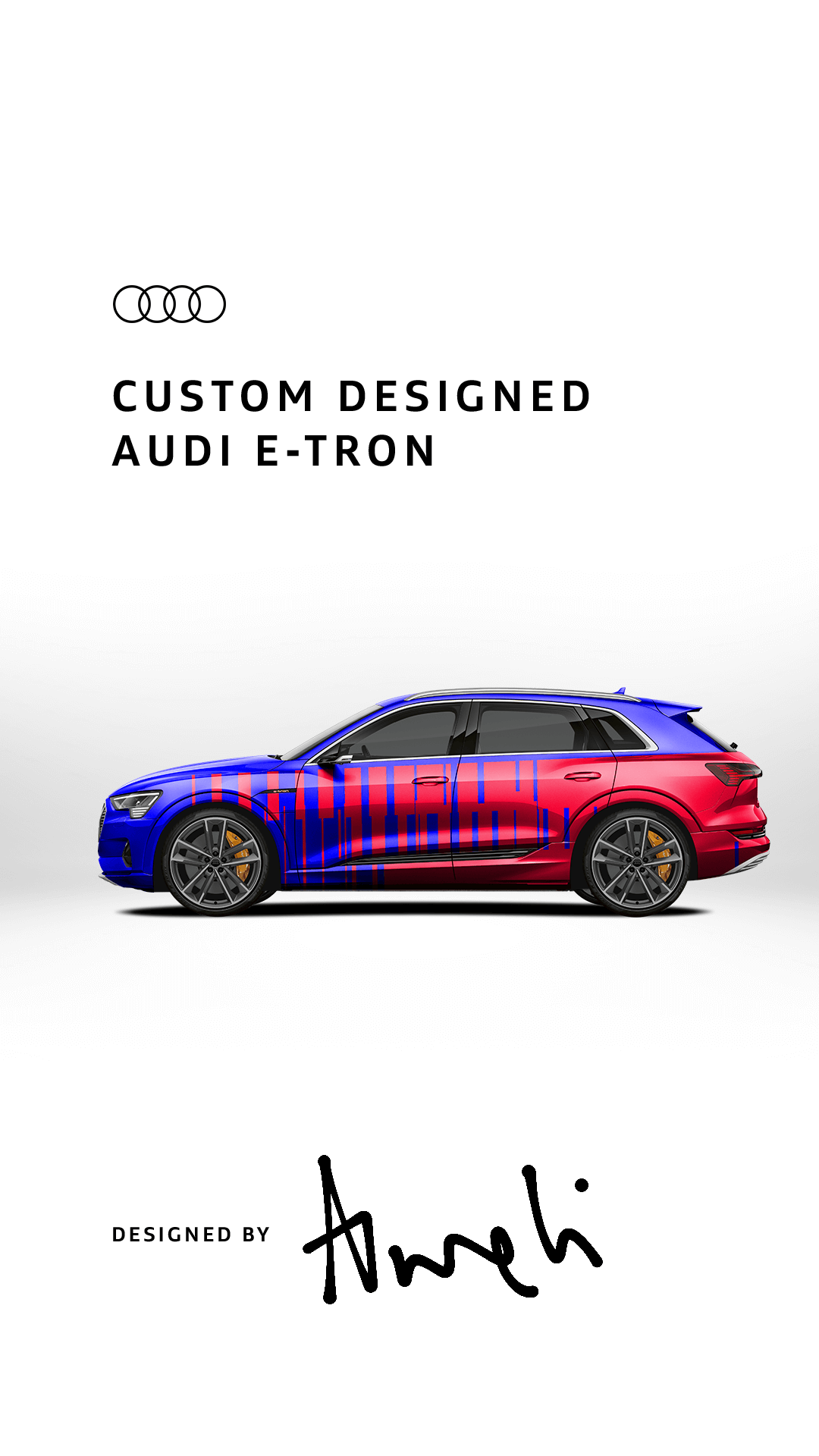 #custometron, Custom Audi e-tron social Campaign, Designed by Philipp Mandler