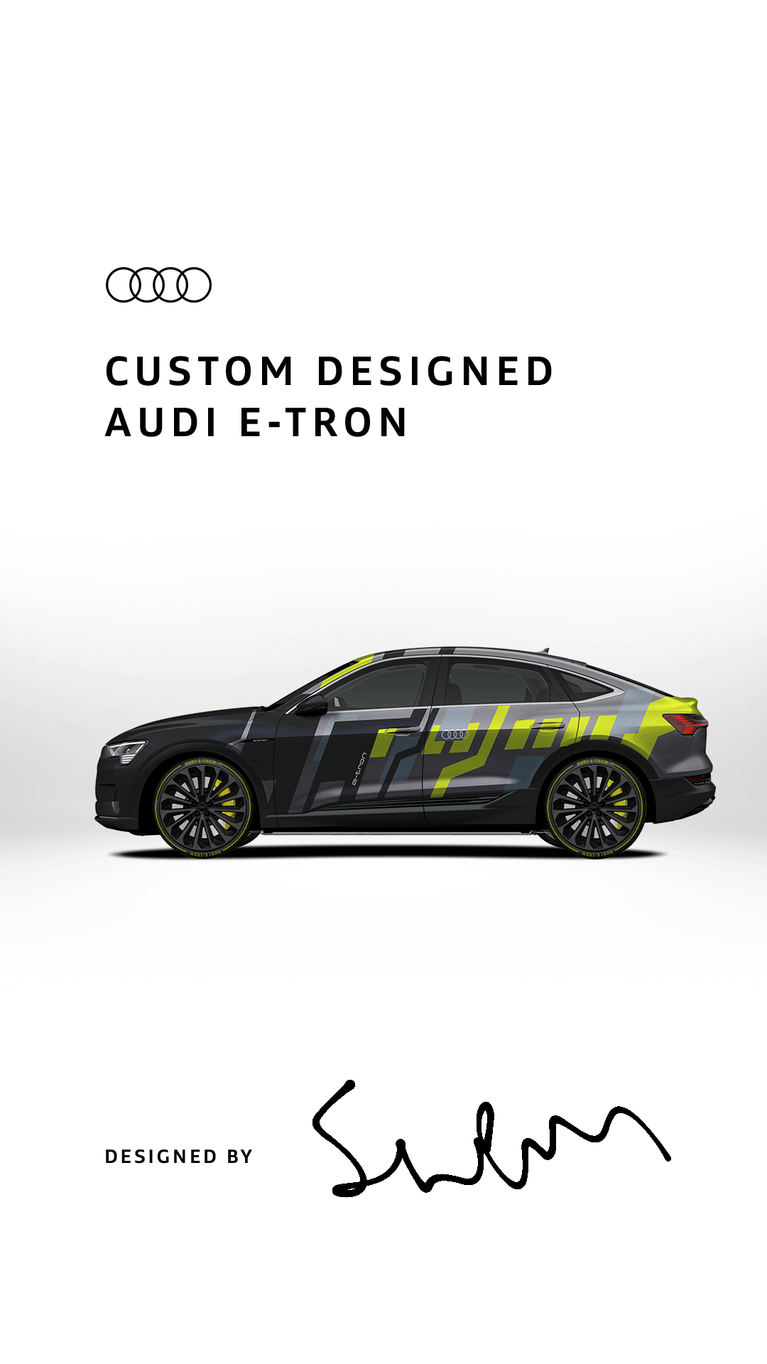 #custometron, Custom Audi e-tron Sportback social Campaign, Designed by Philipp Mandler