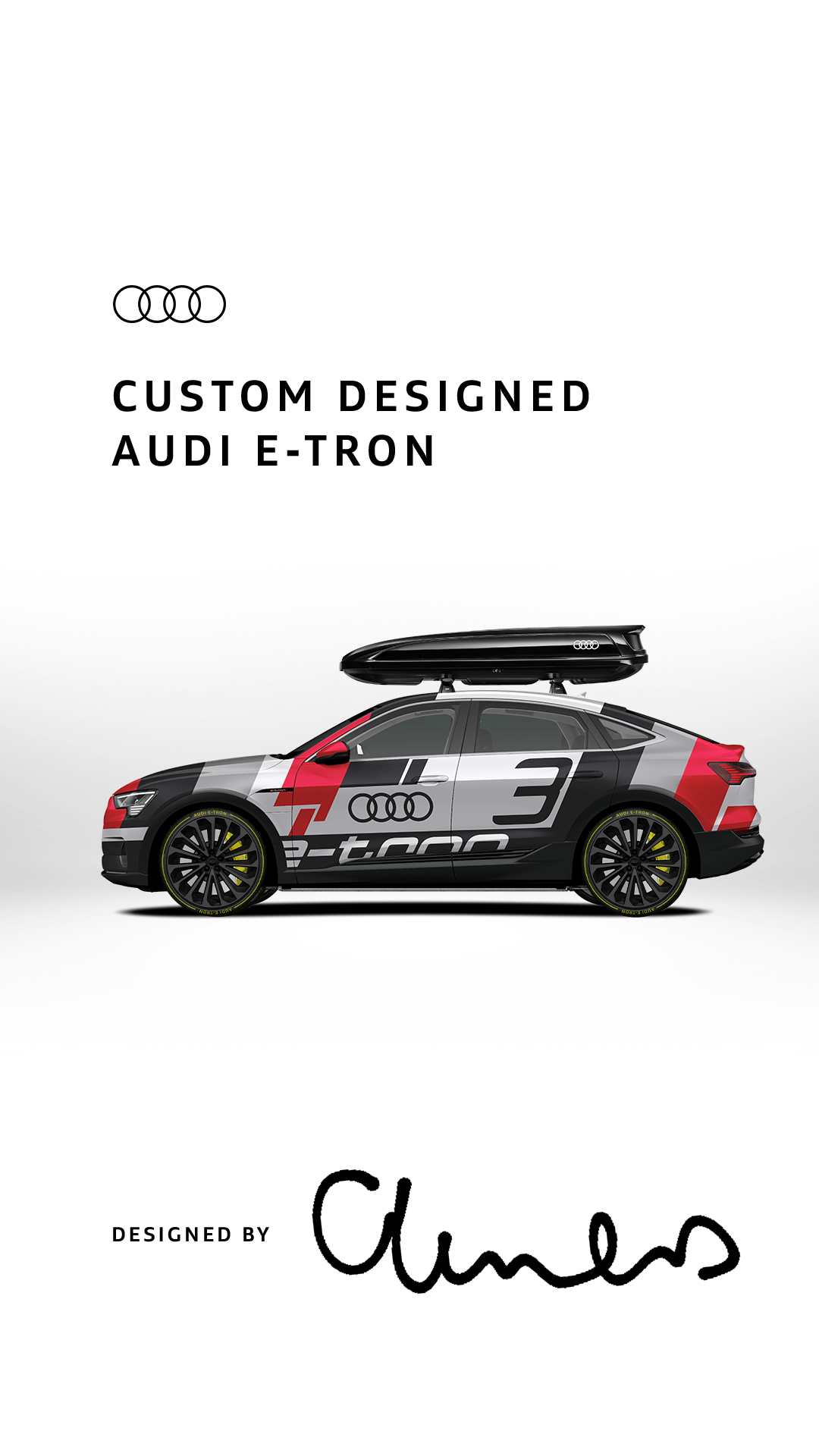 #custometron, Custom Audi e-tron Sportback social Campaign, Designed by Philipp Mandler